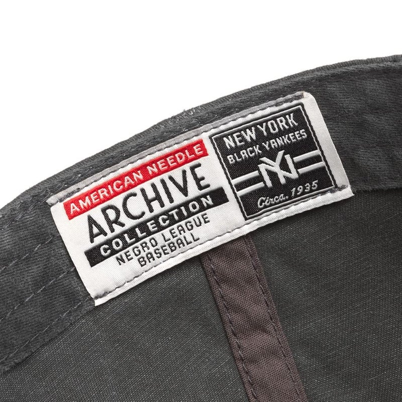 AMERICAN NEEDLE New York Black Yankees Historic Negro League Team Archive Baseball Cap Adjustable Buckle Strap Dad Hat (44747A-NBY-BLK) - Image 3